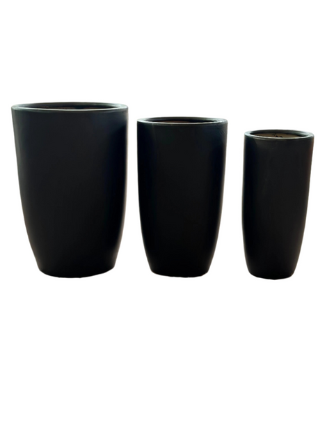 Black Ceramic Plant Pot