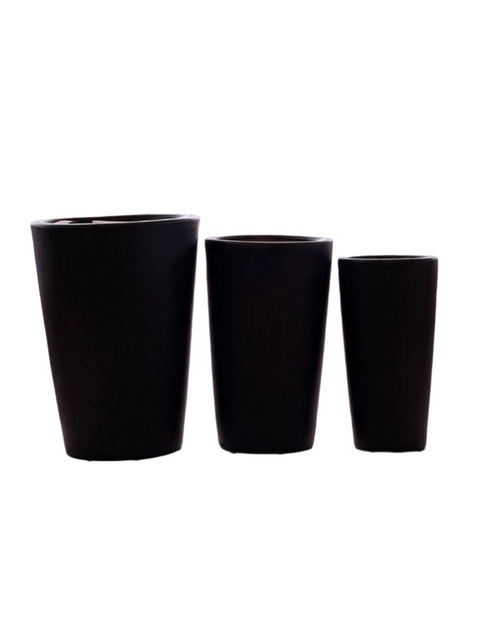 Black Ceramic Plant Pot